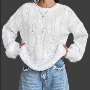 White Knit Sweater